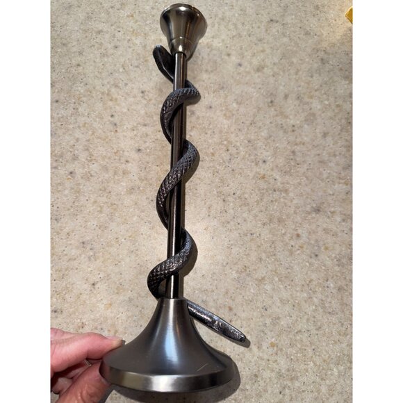 Metal Snake Taper Candle Holder - Picture 10 of 12